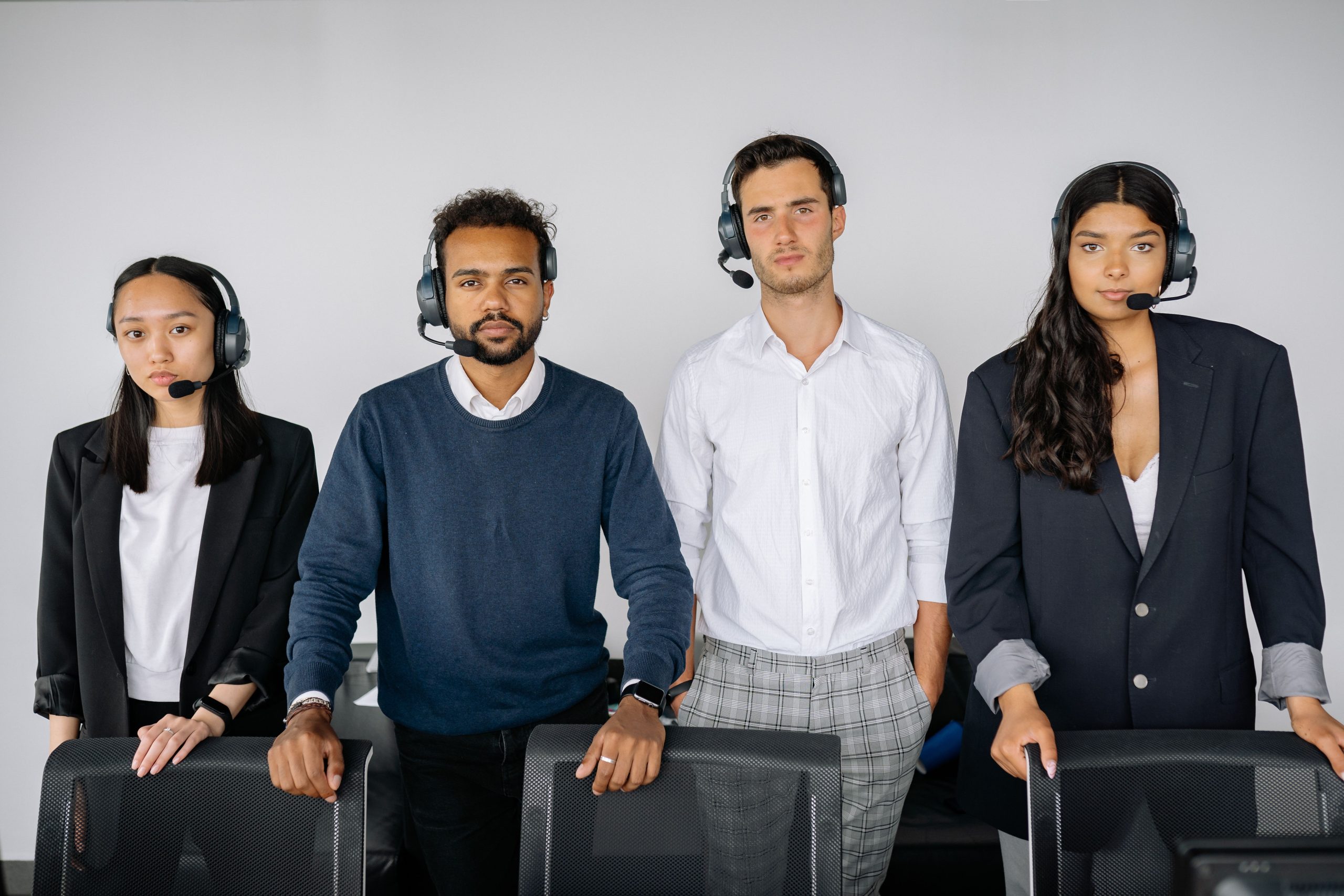 Technology recruitment interview handshake